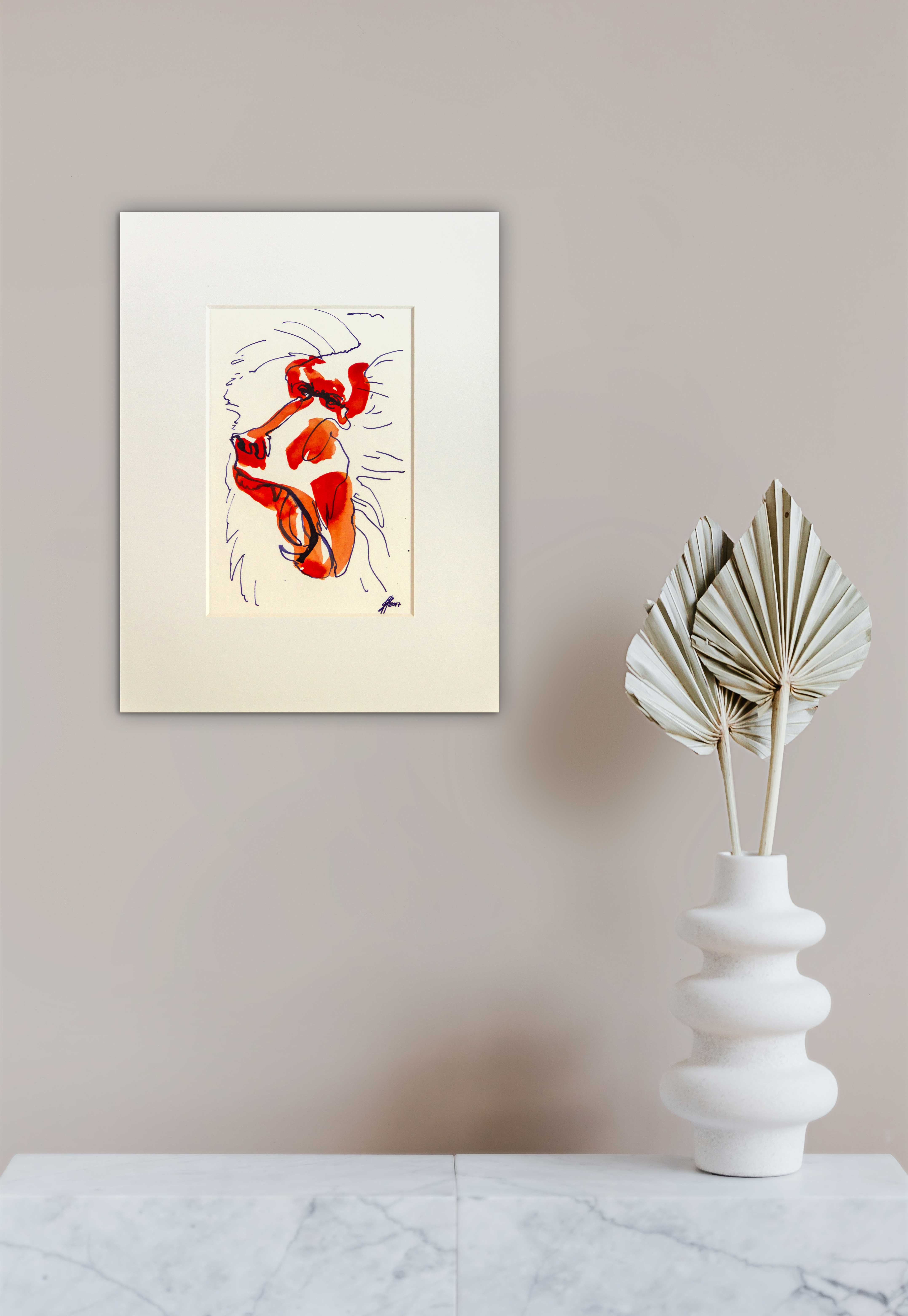 Ohne Titel (roter Pavian)