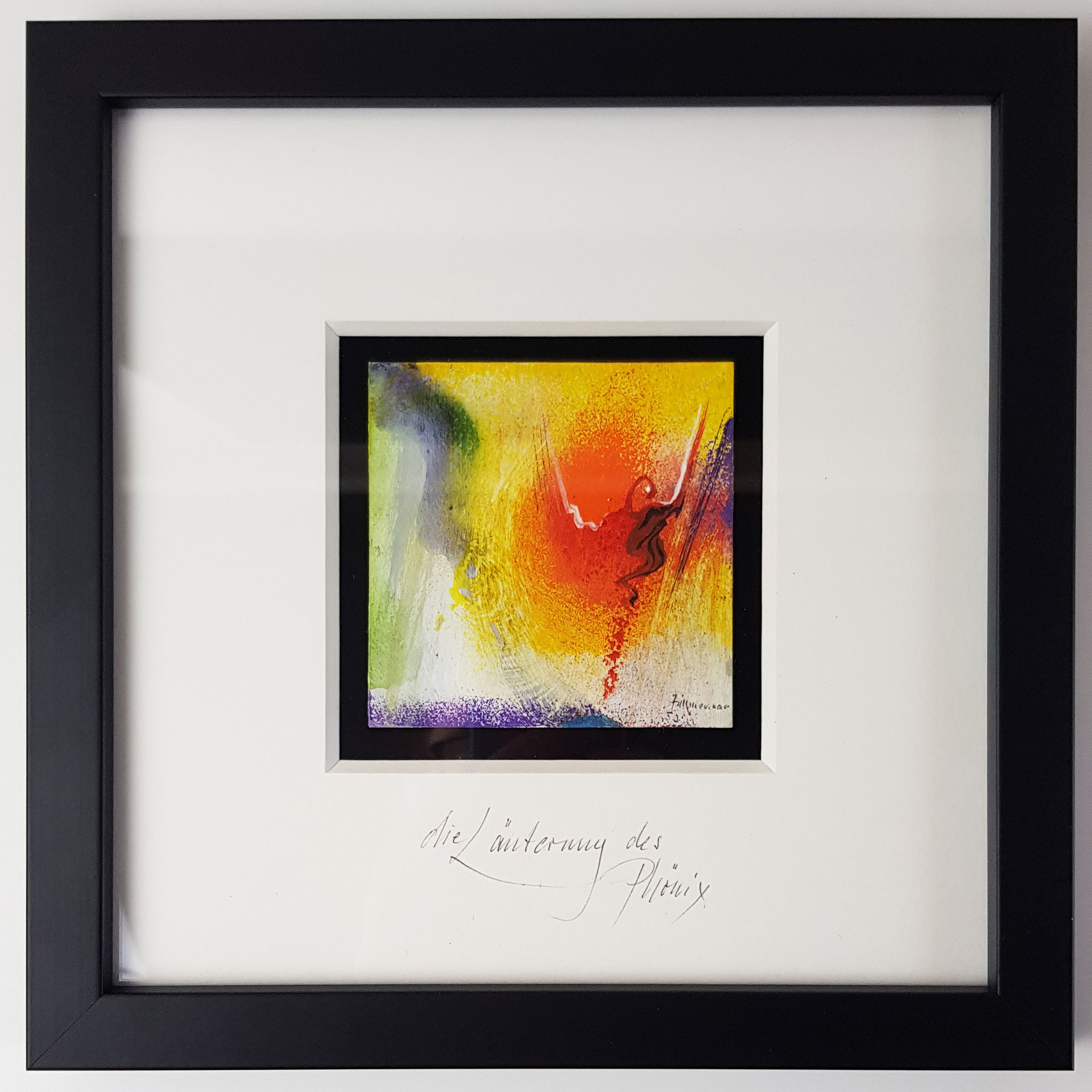 Die Läuterung des Phönix (Miniatur-Gemälde)