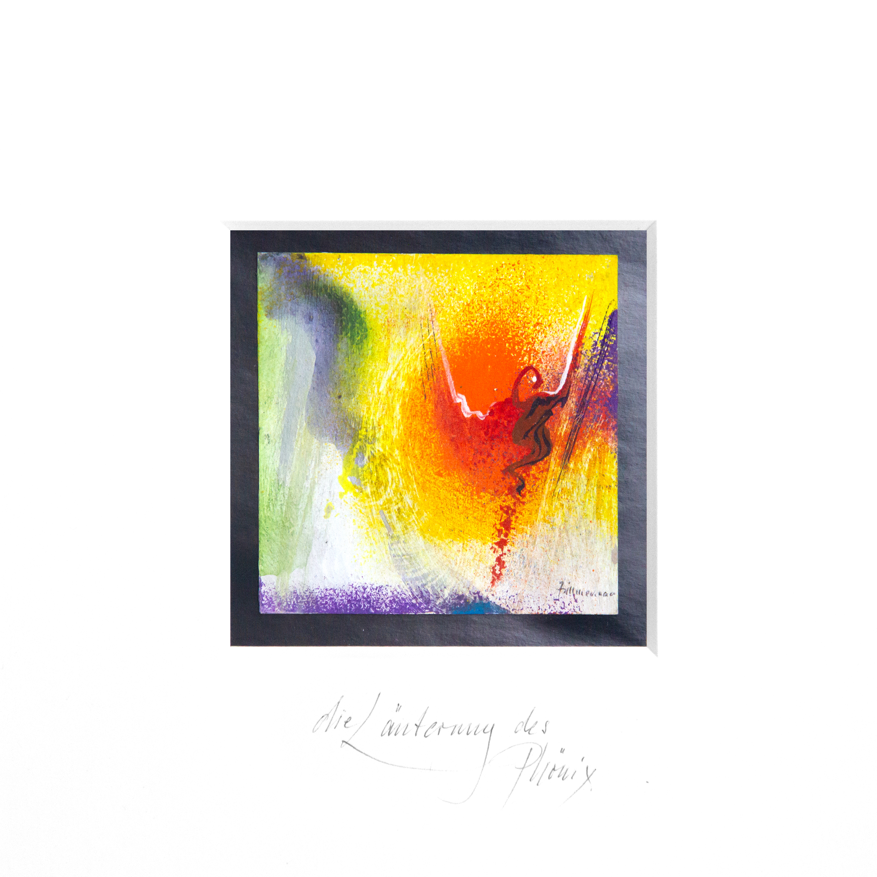 Die Läuterung des Phönix (Miniatur-Gemälde)