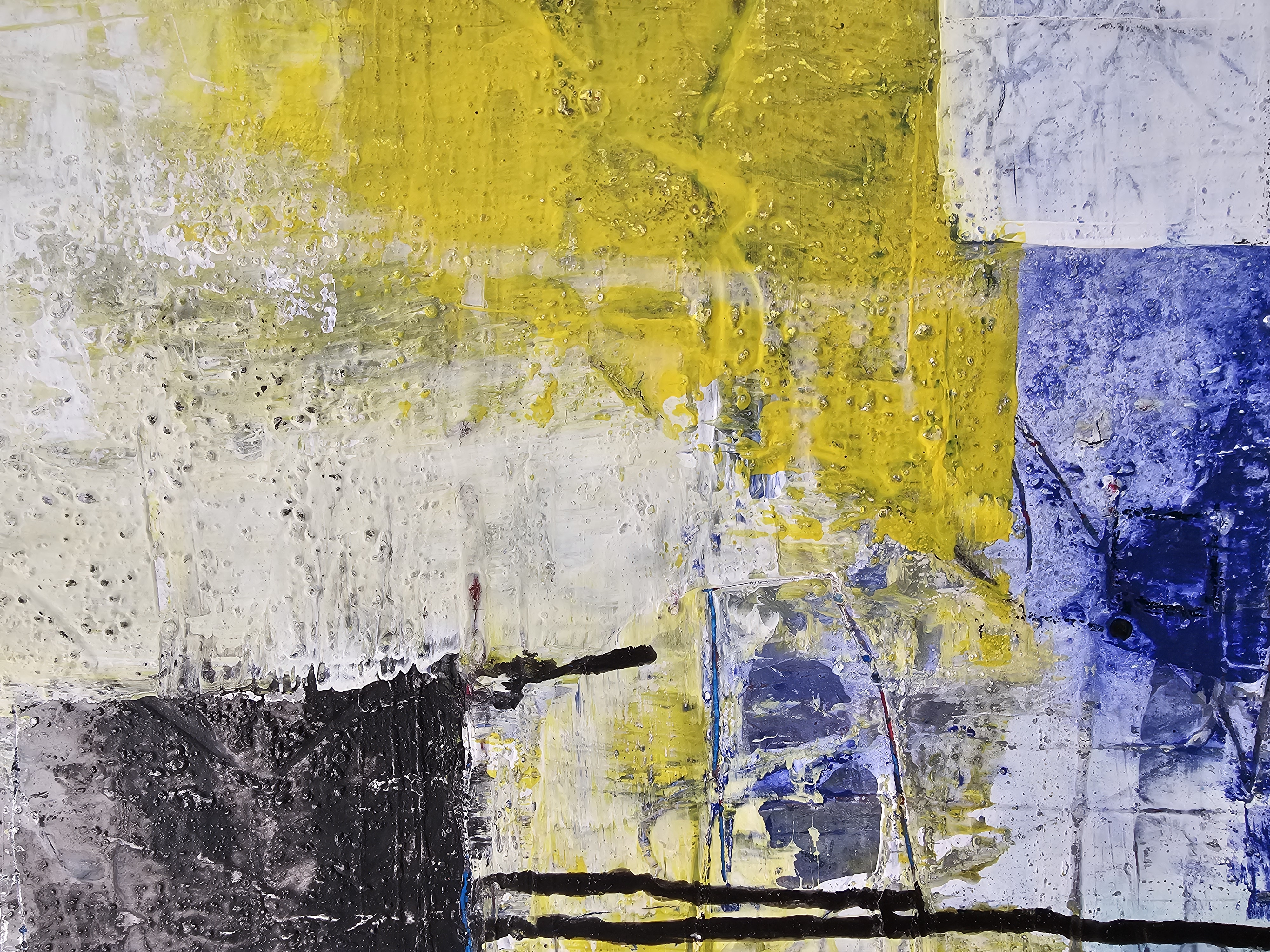 Abstrakt gelb-blau Abstrakt gelb-blau