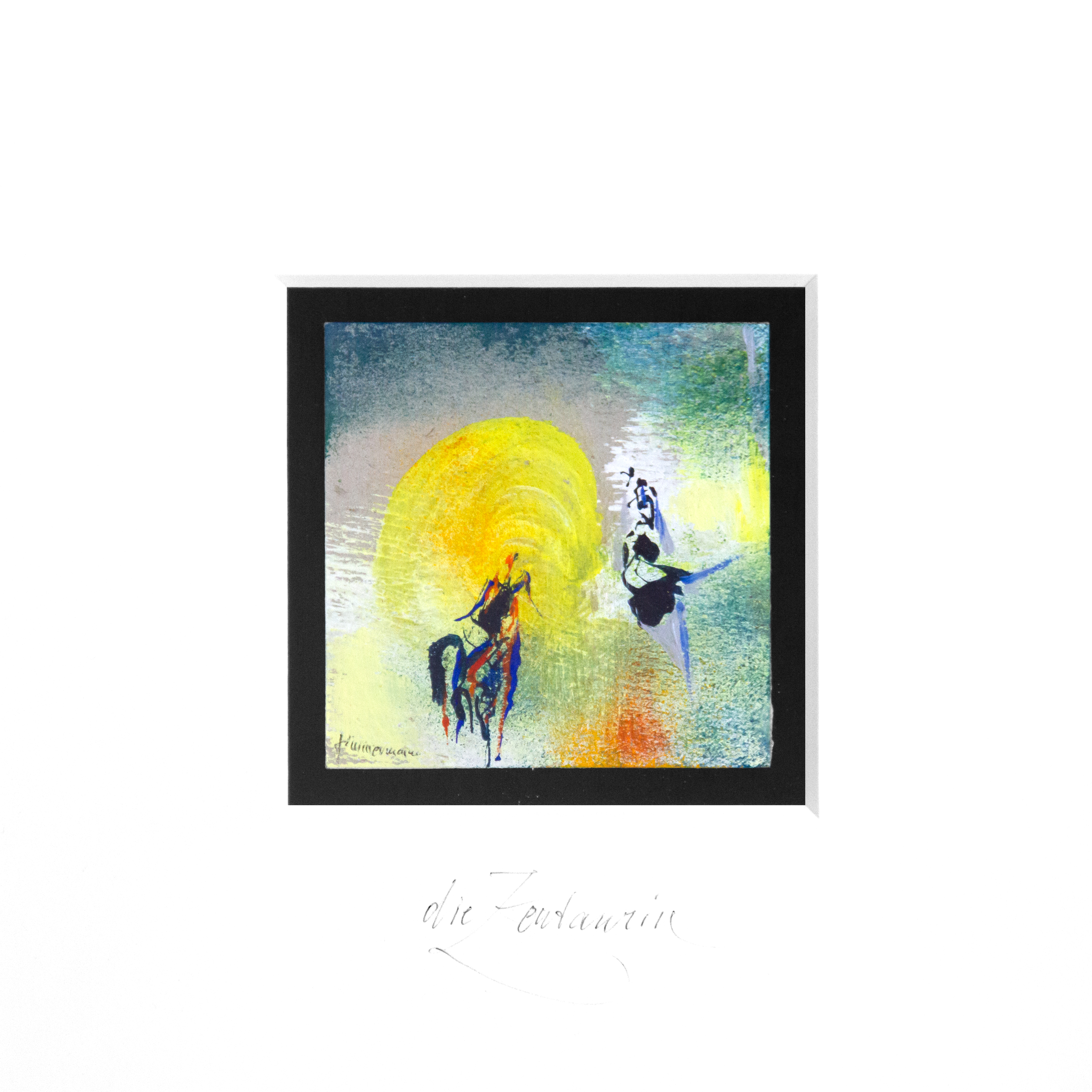 Die Zentaurin (Miniatur-Gemälde)