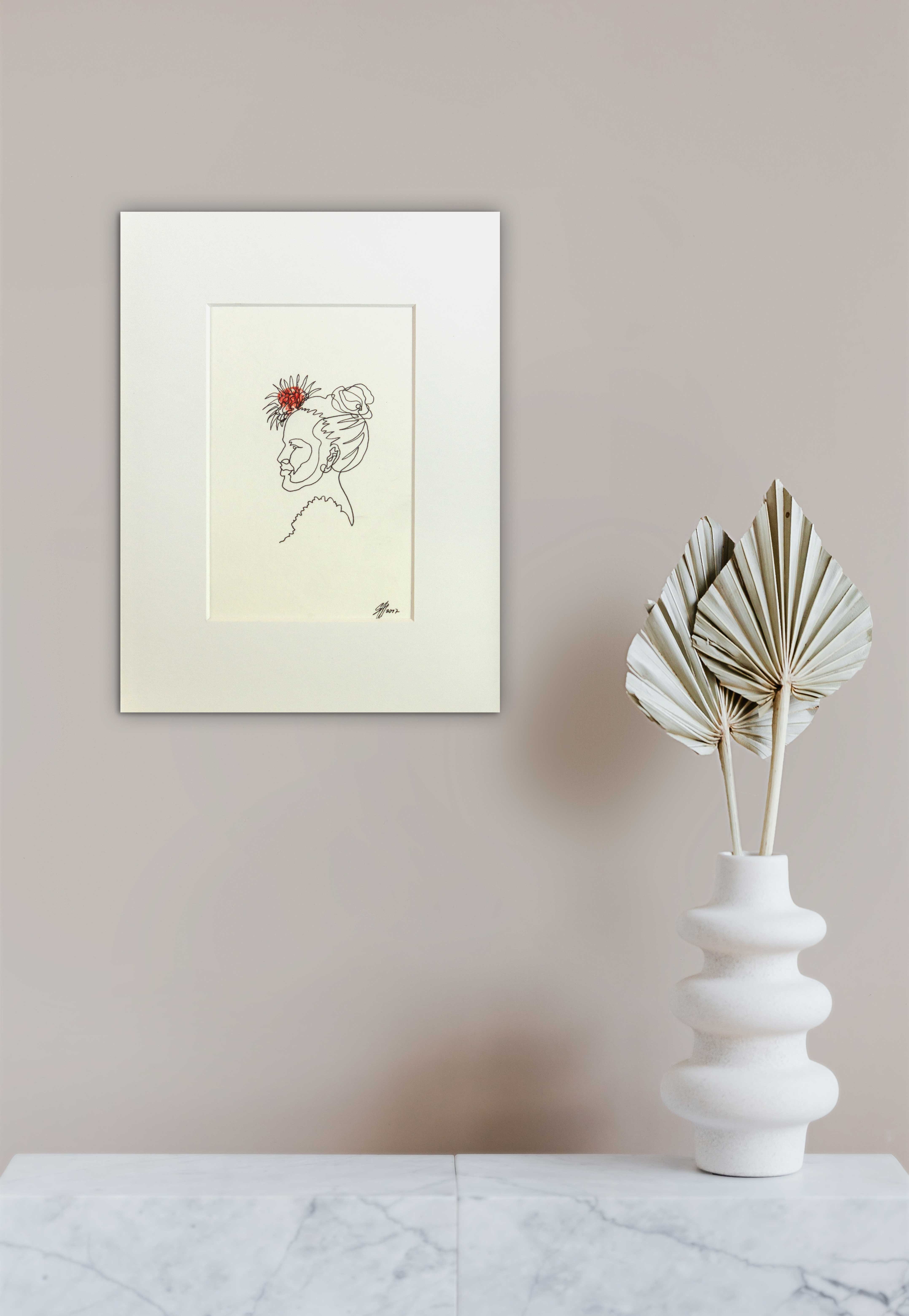 Ohne Titel (Die Dame mit roter Blume) Ohne Titel (Die Dame mit roter Blume)