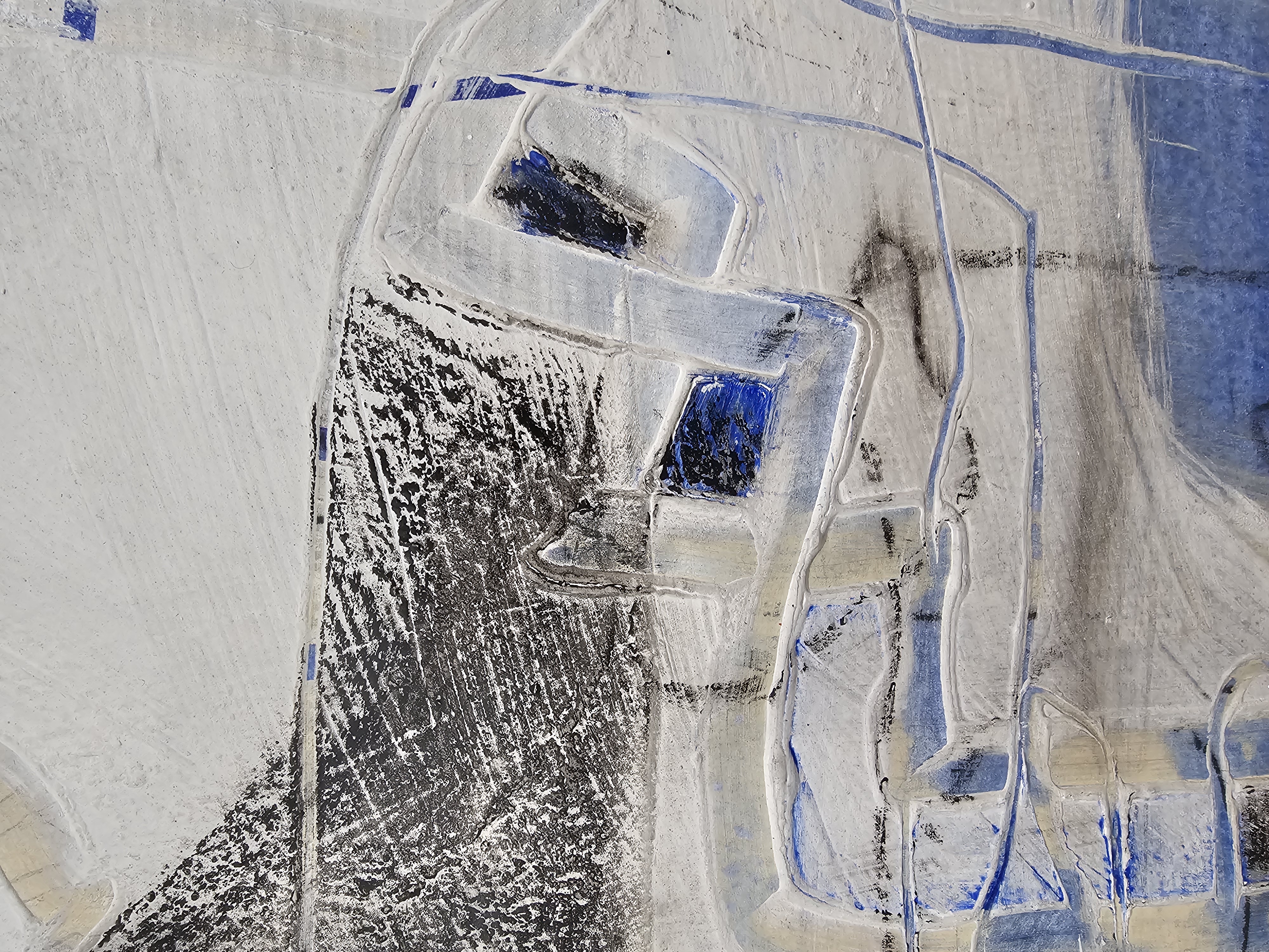 Kopf abstrakt blau Kopf abstrakt blau